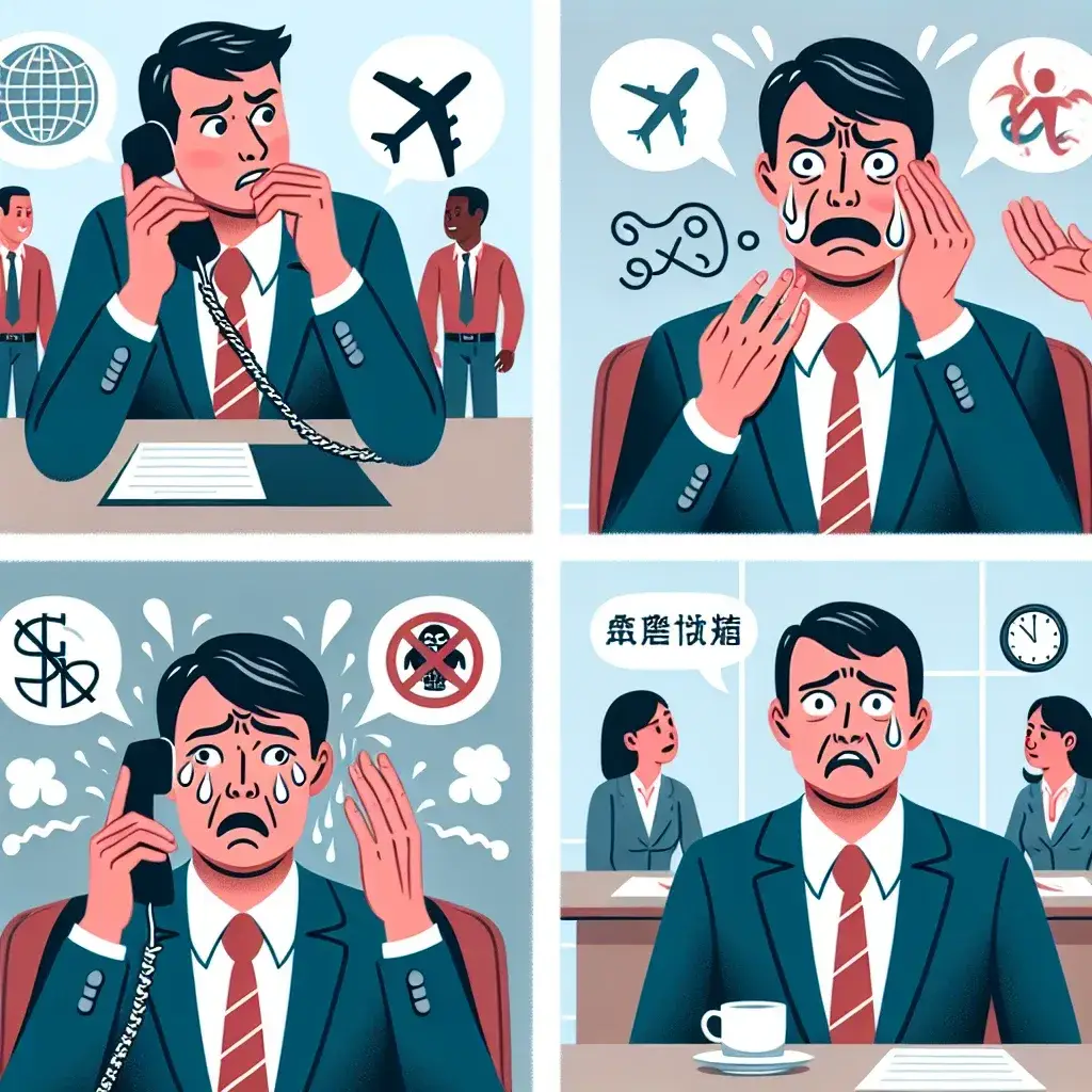 "Ilustrasi seorang profesional melakukan negosiasi bisnis dengan klien asing, menyoroti kesalahan umum yang harus dihindari dalam proses komunikasi dan negosiasi internasional."